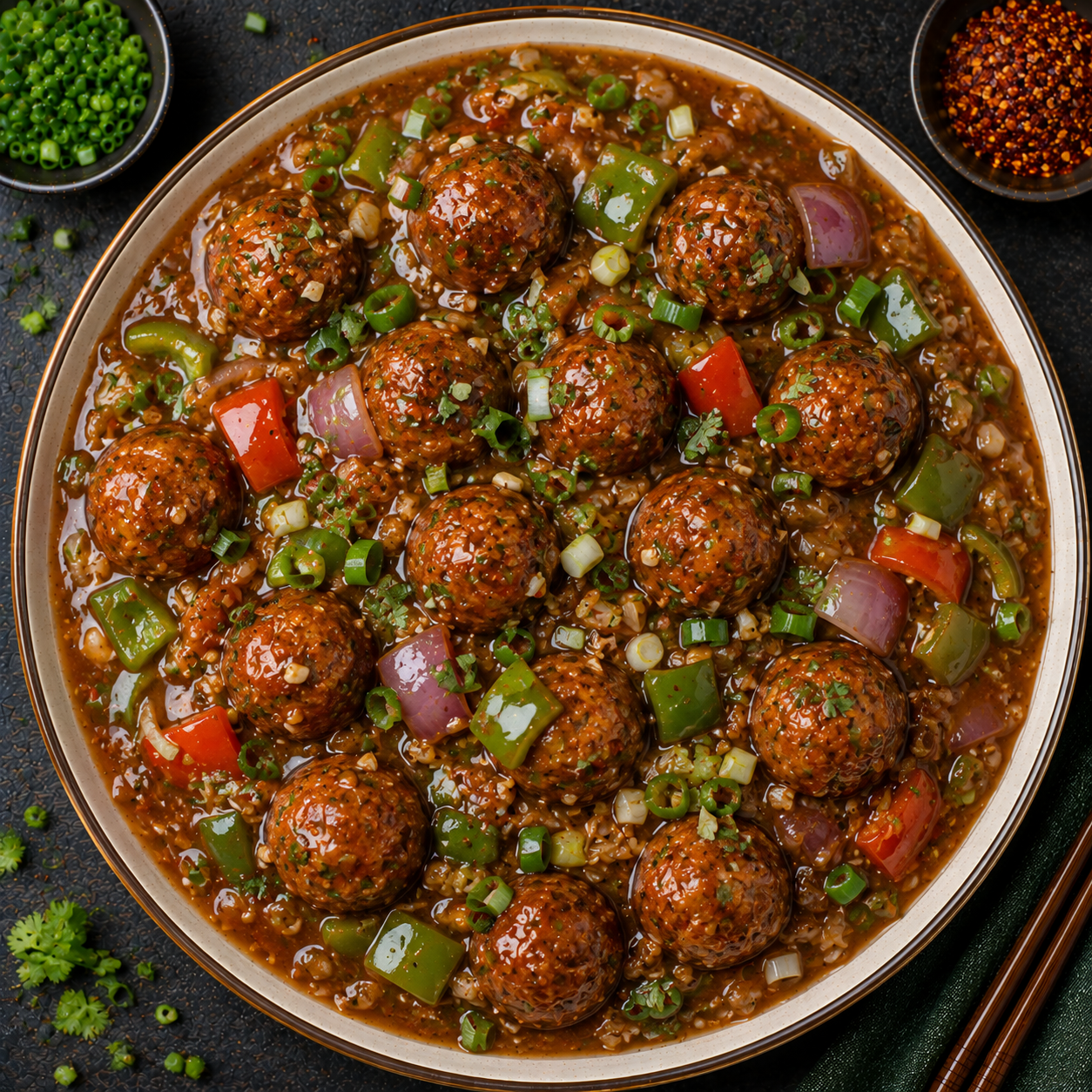 Veg Manchurian (Gravy)